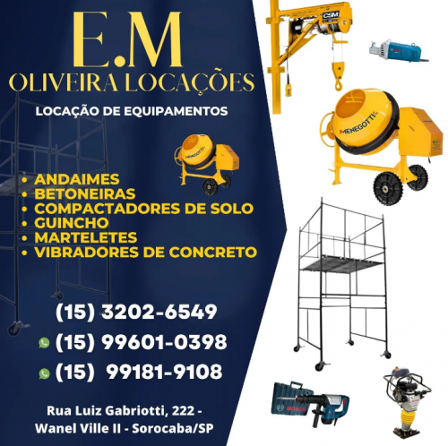E.M Oliveira Locações - Galeria
